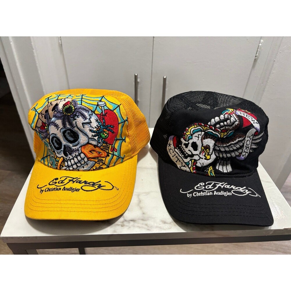 Ed Hardy by Christian Audigier SnapBack hat bundle
